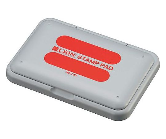 アズワン 118.5x 80x 6mm [赤]スタンプ台(水性インク) EA762AE-11 1個(ご注文単位1個)【直送品】