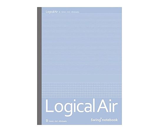 アズワン 6mm 罫線A4ノート(40ページ/10冊) EA762GB-21 1セット(ご注文単位1セット)【直送品】