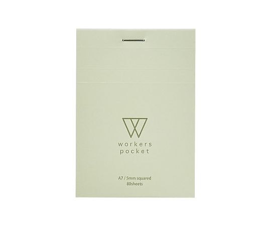 アズワン A7判/5mm 方眼罫メモ帳(アイボリー/5冊) EA762GC-303 1組(ご注文単位1組)【直送品】