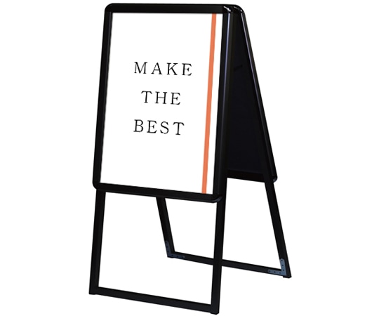 常磐精工 ポスターグリップスタンド看板 屋外用 A2両面 ブラック (防水パック付) BOPGSK-A2RB 1台(ご注文単位1台)【直送品】