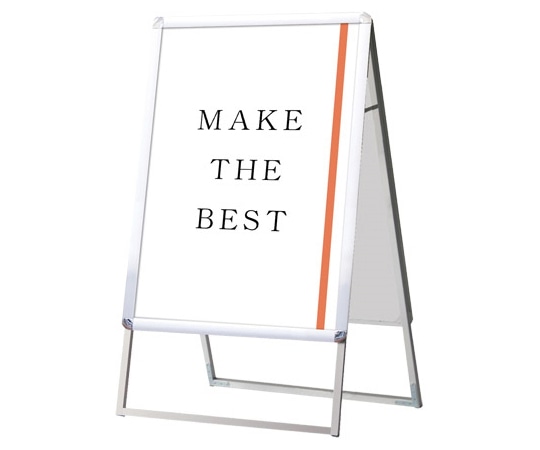 常磐精工 ポスターグリップスタンド看板 屋外用 B2両面 シルバー (防水パック付) BOPGSK-B2RS 1台(ご注文単位1台)【直送品】