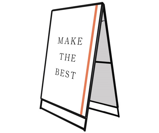 常磐精工 ポスターグリップスタンド看板 屋外用 A0両面 ブラック PGSK-A0RB-G 1台(ご注文単位1台)【直送品】