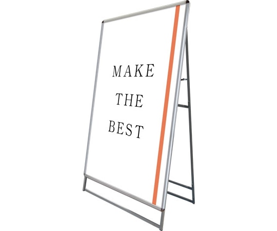 常磐精工 ポスターグリップスタンド看板 屋外用 B0片面 シルバー PGSK-B0KS-G 1台(ご注文単位1台)【直送品】