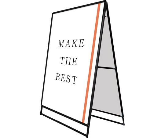 常磐精工 ポスターグリップスタンド看板 屋外用 B0両面 ブラック PGSK-B0RB-G 1台(ご注文単位1台)【直送品】