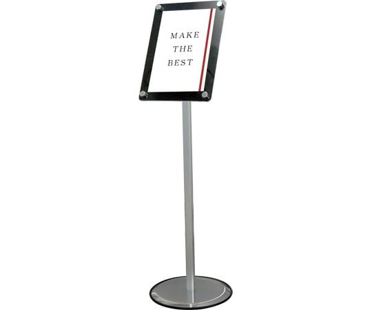 常磐精工 スマートフリーアクリルスタンド A4ブラック SMFACS-A4B 1台(ご注文単位1台)【直送品】