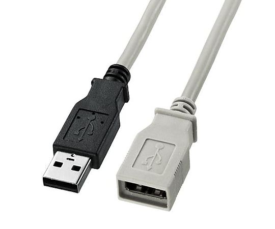 アズワン 3.0m USBケーブル(A-A/2.0対応/黒) EA764AJ-209 1個(ご注文単位1個)【直送品】