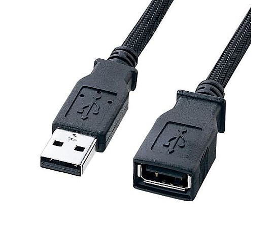 アズワン 2.0mUSB延長ケーブル(A-A/2.0対応/ナイロンメッシュ EA764AJ-225 1個(ご注文単位1個)【直送品】