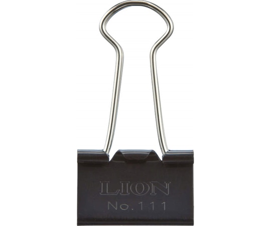 ライオン事務器 バインダークリップ 1箱(10個入) No.111 1箱(ご注文単位1箱)【直送品】