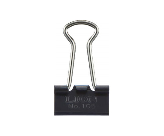 ライオン事務器 バインダークリップ 1箱(10個入) No.105 1箱(ご注文単位1箱)【直送品】