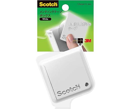 スリーエム スコッチ(R)メンディングテープ ボックス 白 810Bx-WH 1巻(ご注文単位1巻)【直送品】