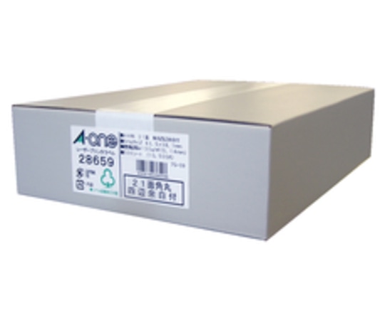 エーワン(A-ONE) ラベルシール(レーザープリンタ) マット紙・ホワイト A4 21面 四辺余白付 角丸 1箱(500シート入) 28659 1箱(ご注文単位1箱)【直送品】