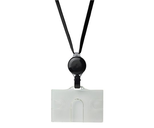 ソニック リール式吊下げ名札 ハードタイプ 黒 NF-948-D 1本(ご注文単位1本)【直送品】