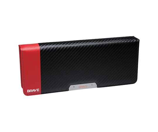 ソニック ブレイブ 両面筆入 フラット カーボン調 SK-5023-D 1個(ご注文単位1個)【直送品】