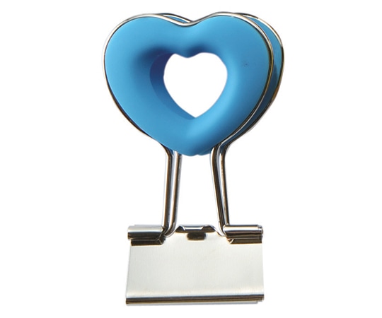 ベロス ハートクリップ ブルー DCH-2BL 1個(ご注文単位1個)【直送品】