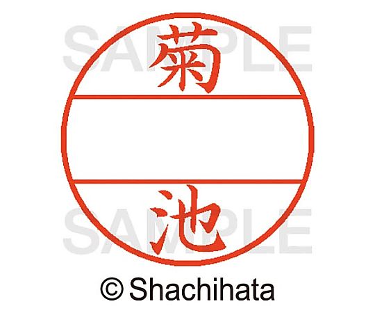 シヤチハタ データーネームEX15号 マスター部 既製 菊池 XGL-15M-00889 1個(ご注文単位1個)【直送品】