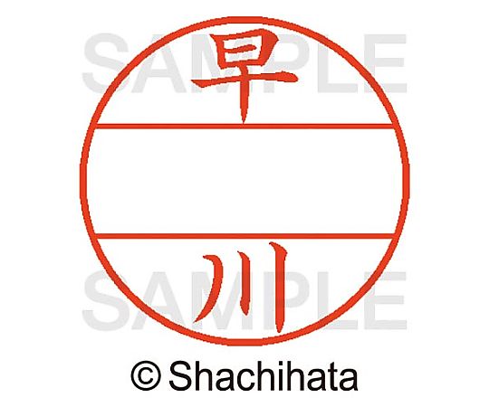 シヤチハタ データーネームEX15号 マスター部 既製 早川 XGL-15M-01656 1個(ご注文単位1個)【直送品】