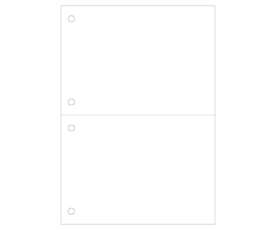 ヒサゴ マルチプリンタ帳票 A5 白紙 2面 4穴 1セット(1200枚入) BP2055Z 1セット(ご注文単位1セット)【直送品】