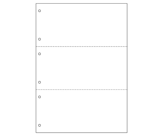 ヒサゴ B4 白紙 3面 6穴 1セット(1200枚入) BP2071Z 1セット(ご注文単位1セット)【直送品】