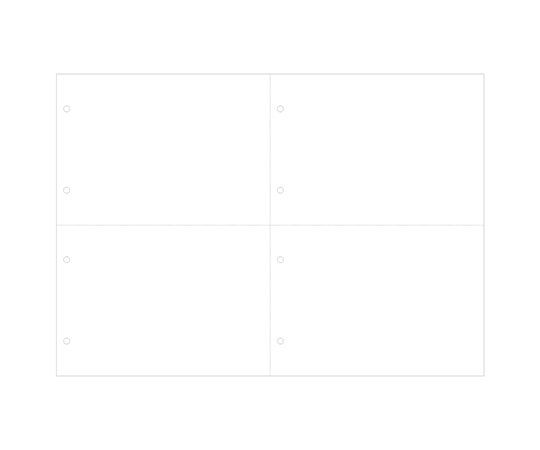 ヒサゴ マルチプリンタ帳票 A3 白紙 4面 8穴 1セット(1200枚入) BP2075Z 1セット(ご注文単位1セット)【直送品】