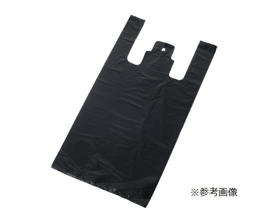 ストア・エキスプレス レジ袋 無地タイプ ブラック厚口 41×68(50)×横マチ19 入数500枚 61-295-7-6 1セット（ご注文単位1セット）【直送品】