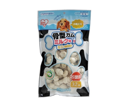 アイリスオーヤマ 骨型ガムミルク味ミニ P-MG-32SS 1袋（ご注文単位1袋）【直送品】