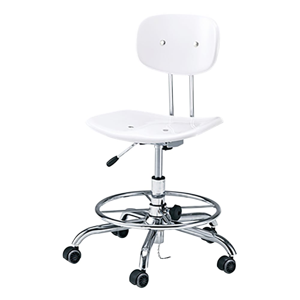 アズワン クリーンルーム用導電チェア リング付き FRP-5CSR 1個 (ご注文単位1個)【直送品】