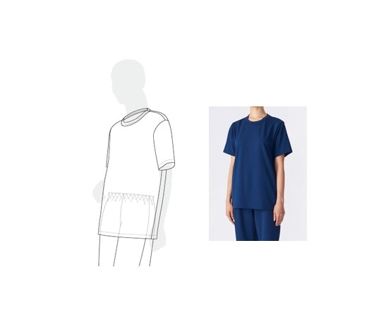 ガードナー 吸汗速乾快適インナーウエア半袖(紺) 3Lサイズ DL310-6 1枚 (ご注文単位1枚)【直送品】