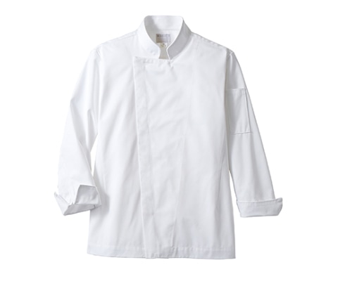 住商モンブラン コックコート 男女兼用 長袖 白 6-1001 M 1枚（ご注文単位1枚）【直送品】