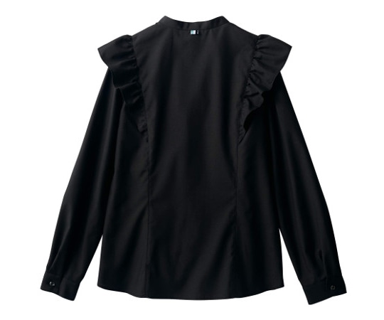 住商モンブラン ブラウス レディス 長袖 ブラック フリル付 13 BW2001-1 1枚（ご注文単位1枚）【直送品】