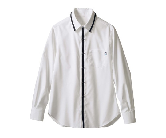 住商モンブラン シャツ 兼用 長袖 ホワイト/ブラック LL BW2502-21 1枚（ご注文単位1枚）【直送品】