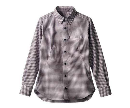 住商モンブラン シャツ 兼用 長袖 グレーチェック S BW2504-82 1枚（ご注文単位1枚）【直送品】