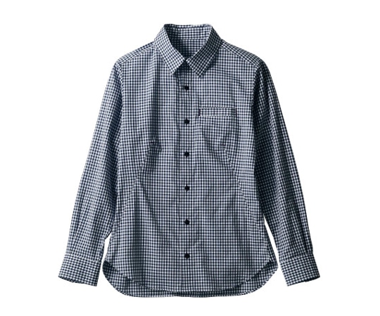住商モンブラン シャツ 兼用 長袖 ブルーチェック S BW2504-92 1枚（ご注文単位1枚）【直送品】