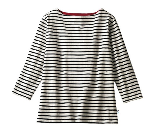 住商モンブラン カットソー 兼用 8分袖 ブラックボーダー L BW2507-10 1枚（ご注文単位1枚）【直送品】