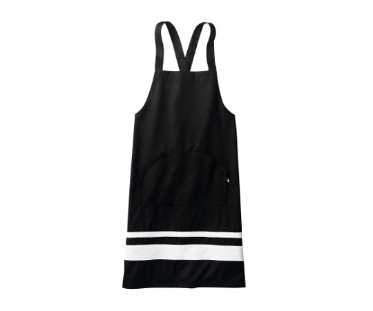 住商モンブラン エプロン 兼用 ブラック/ホワイト フリー BW5505-12 1枚（ご注文単位1枚）【直送品】