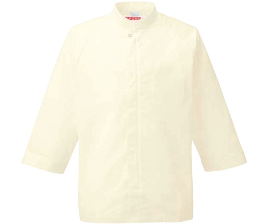 KAZEN シャツコート(男女兼用) クリーム LL APK205-24 LL 1枚（ご注文単位1枚）【直送品】