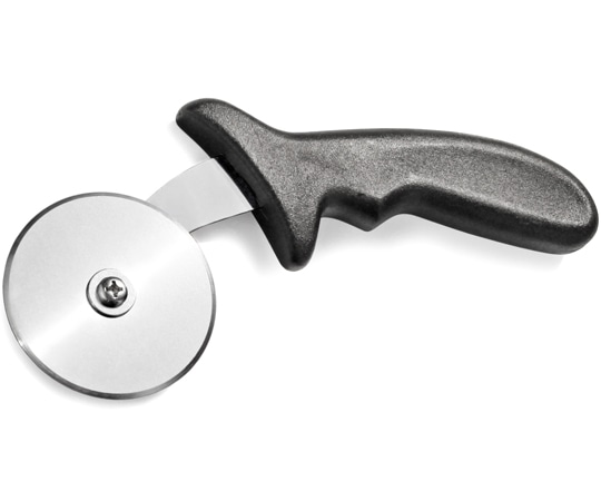 エムテートリマツ 黒プラ柄ピザカッター PC-02 1個（ご注文単位1個）【直送品】