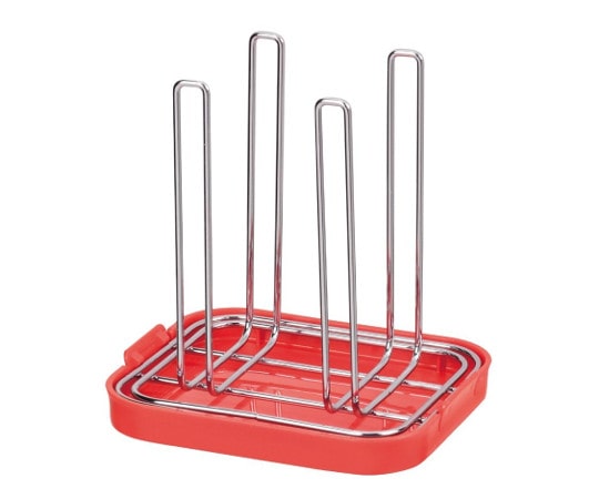 パール金属 シンプルストレージ ペットボトル・グラススタンド レッド HB-494 1個（ご注文単位1個）【直送品】