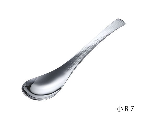 ワダコーポレーション 18-8宴(Utage)槌目レンゲスプーン 特大 穴なし R-1 1個（ご注文単位1個）【直送品】