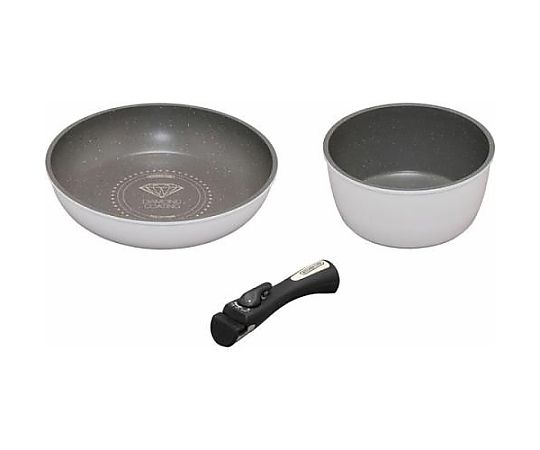 エスコ [ 3点組] 鍋・フライパンセット(IH対応) EA913VR-11A 1セット（ご注文単位1セット）【直送品】