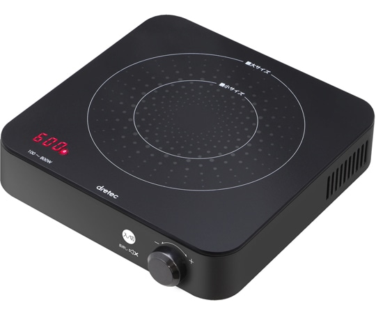 ドリテック IHクッカー ｢ミニチュラ｣ ブラック DI-218BK 1個（ご注文単位1個）【直送品】
