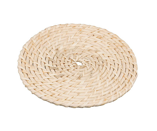 カンダ 籐 白鍋敷 中  1個（ご注文単位1個）【直送品】