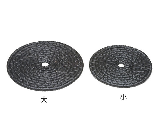 カンダ 黒染籐鍋敷大  1個（ご注文単位1個）【直送品】
