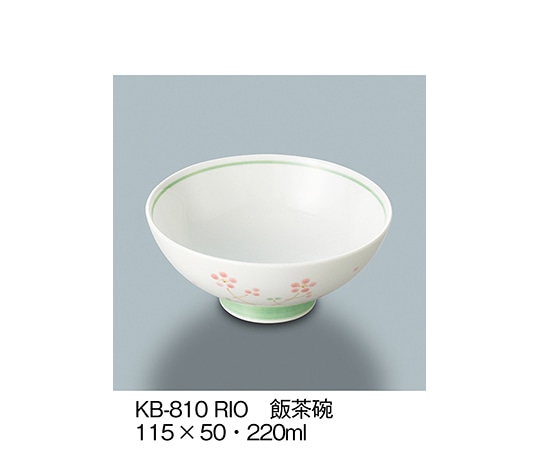 三信化工 飯茶碗 里桜 KB-810_RIO 1個（ご注文単位1個）【直送品】