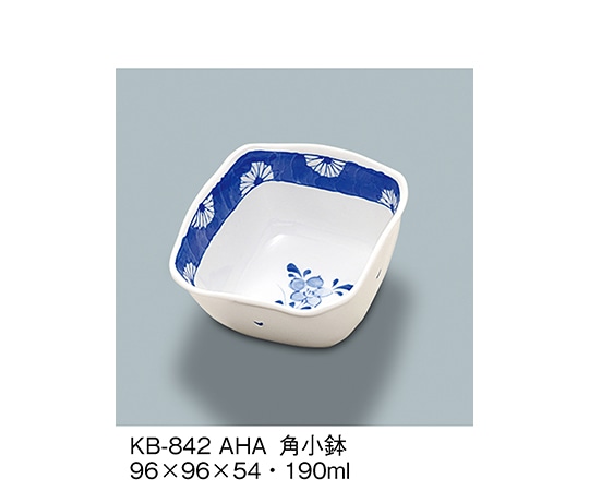 三信化工 角小鉢 青花 KB-842_AHA 1個（ご注文単位1個）【直送品】