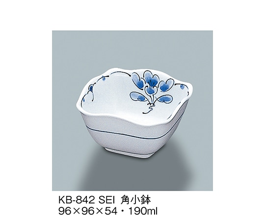 三信化工 角小鉢 青風 KB-842_SEI 1個（ご注文単位1個）【直送品】