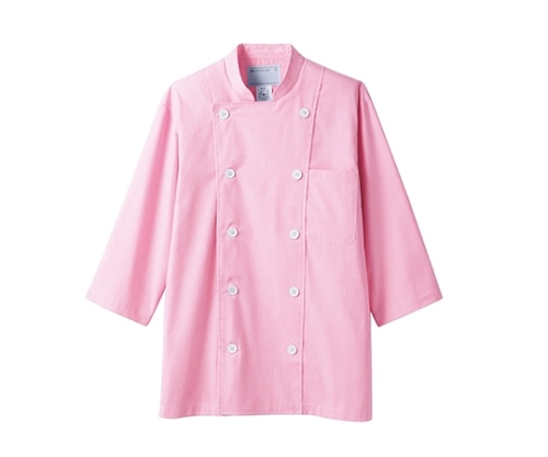 住商モンブラン コックジャケット男女兼用 7分袖 ピンク 6-573 M 1枚（ご注文単位1枚）【直送品】