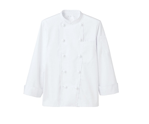 住商モンブラン コックコート 男女兼用 長袖 白 6-605 M 1枚（ご注文単位1枚）【直送品】