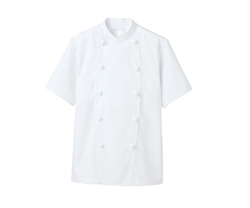 住商モンブラン コックコート 男女兼用 半袖 白 6-612 L 1枚（ご注文単位1枚）【直送品】