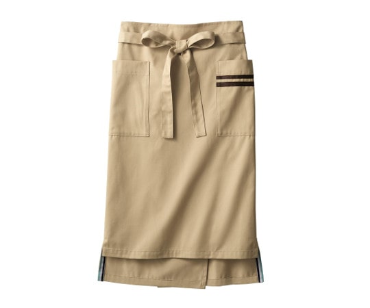 住商モンブラン サロンエプロン 兼用 ベージュ/ブラウン フリー BW9502-37 1枚（ご注文単位1枚）【直送品】