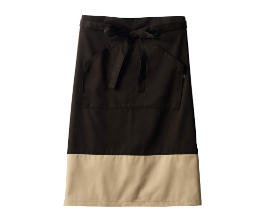 住商モンブラン サロンエプロン 兼用 ブラウン/ベージュ フリー BW9504-73 1枚（ご注文単位1枚）【直送品】